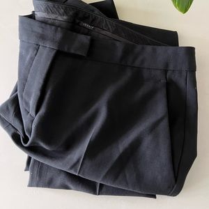 Theory straight leg black slack, size 2
